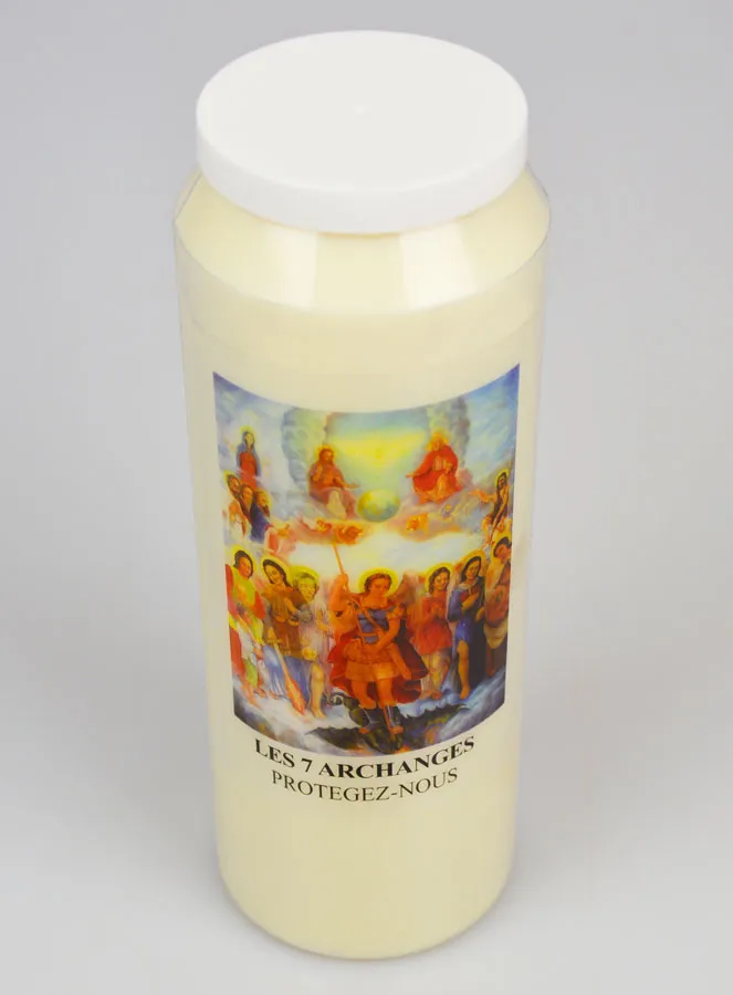 Sanctuary Candle 7 Archangels - Vegetable Wax - 9 Days (pic 2)