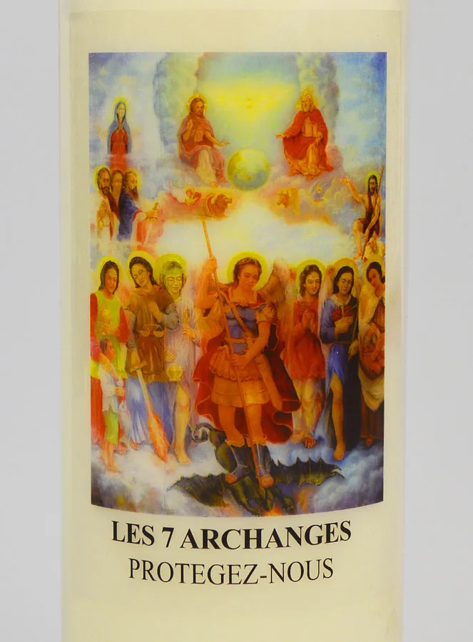 Sanctuary Candle 7 Archangels - Vegetable Wax - 9 Days (pic 3)