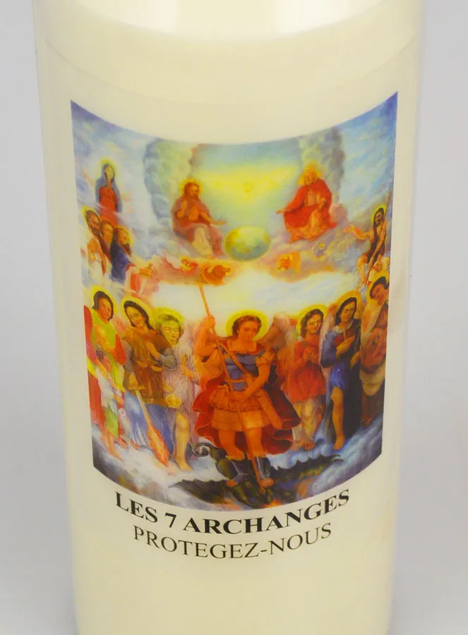 Sanctuary Candle 7 Archangels - Vegetable Wax - 9 Days (pic 4)