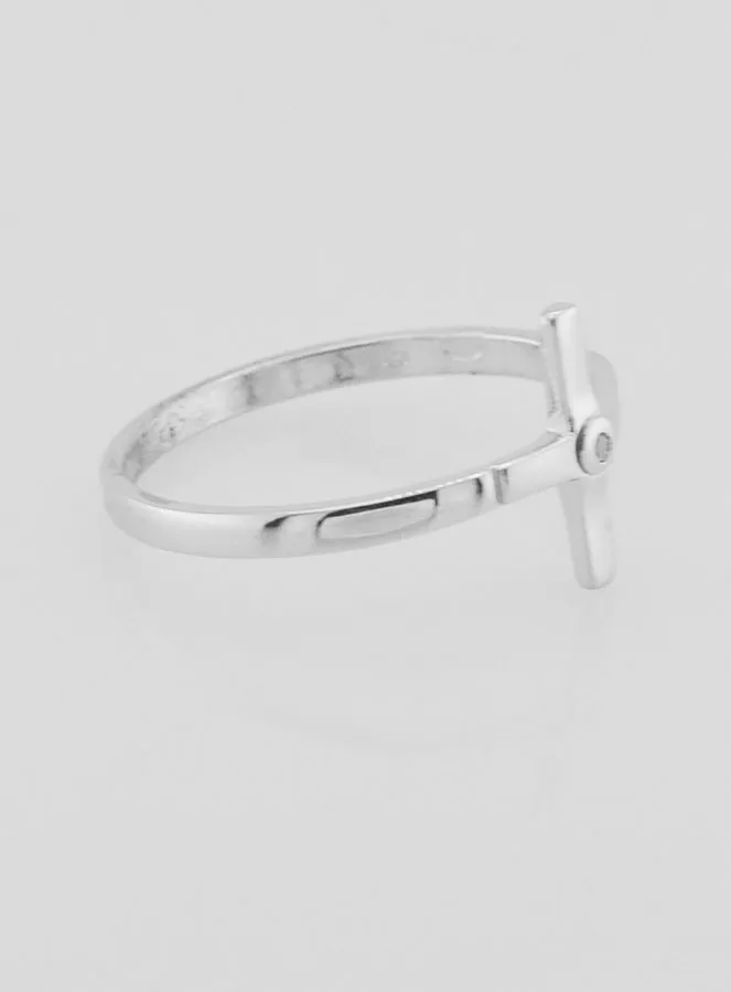 925 Silver Christ's Cross Ring - Size 56 (pic 3)