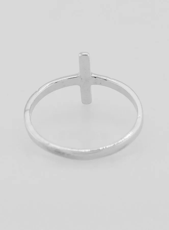 925 Silver Christ's Cross Ring - Size 56 (pic 4)