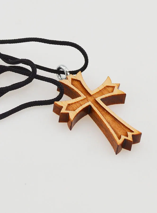 Wood Cross Pendant (pic 4)