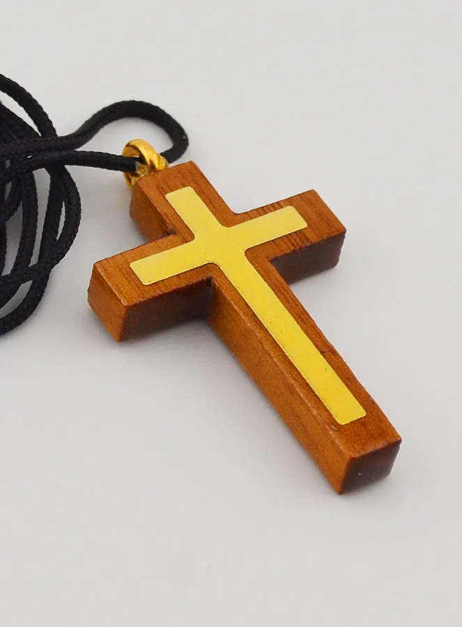 Wood Cross Pendant (pic 4)