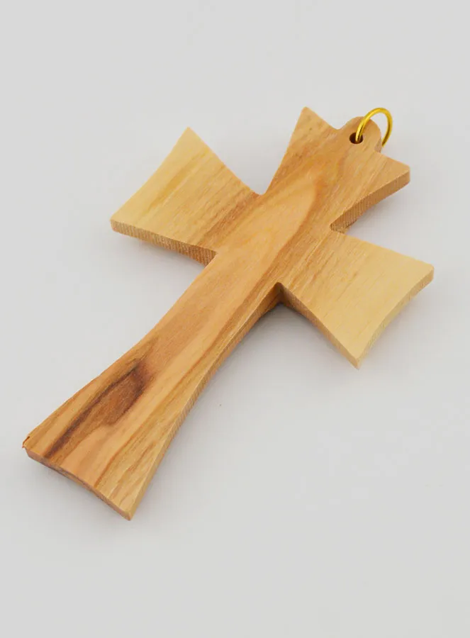 Olive Wood First Communion Cross Pendant (pic 4)