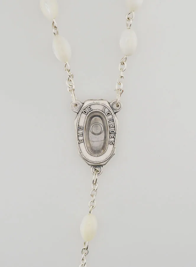 Chaplet with Lourdes Water - Mother of Pearl (pic 4)