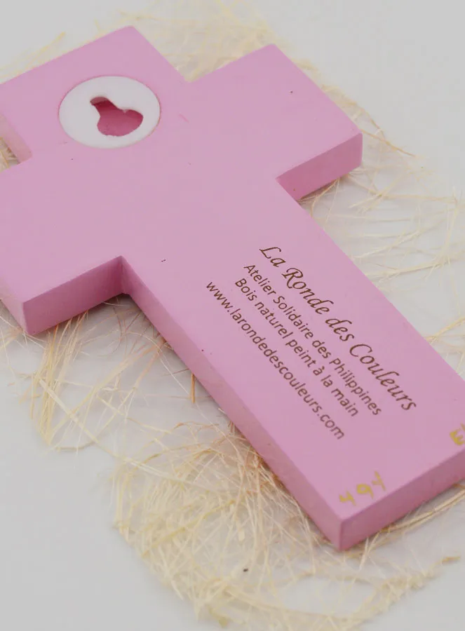 Alpha Omega Candle Child Cross - Pink (pic 4)