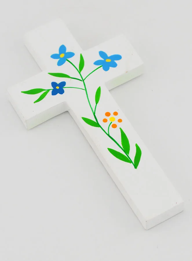 Child Wood Cross - Fields Flowers (pic 3)