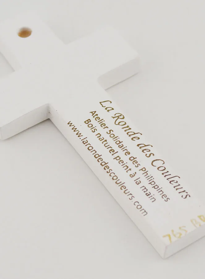 Child Wood Cross - Spring Flowers (pic 4)