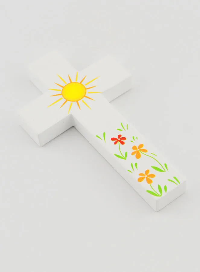 Wood Cross - Sun of Love and Flowers (pic 3)