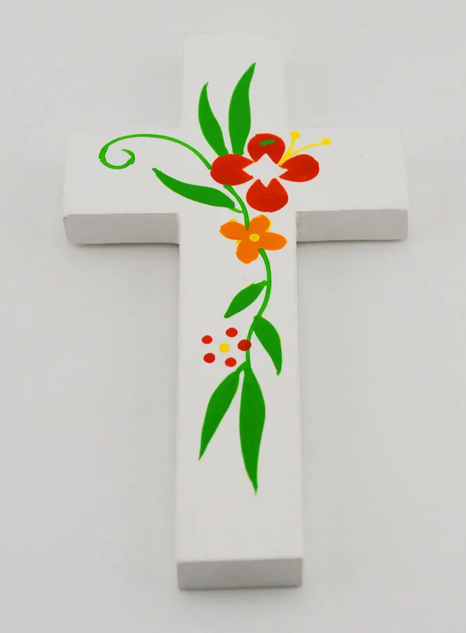 Wood Cross - Spring Flowers (pic 2)