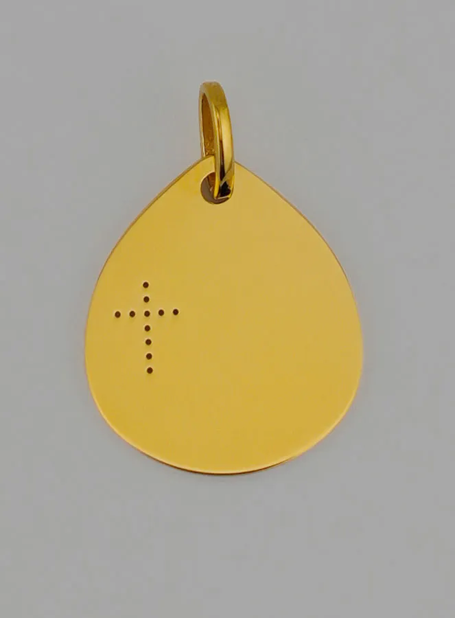 Holy Virgin with Veil & Cross Gold Medal (pic 3)