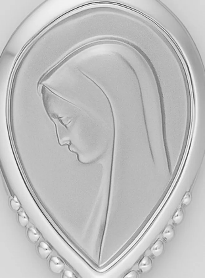 Silver Drop Medal Our Lady of the Veil (pic 2)