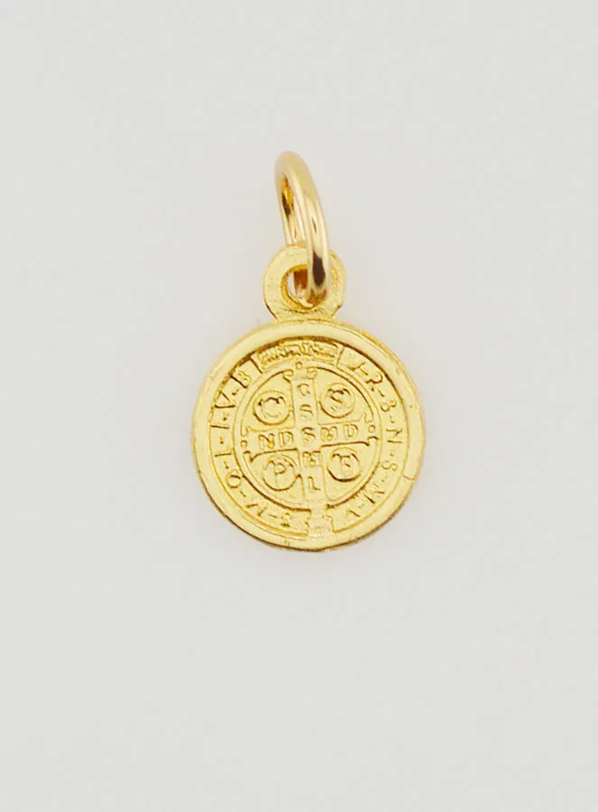 Saint Benedict Golden Medal - 1,2 cm (pic 4)