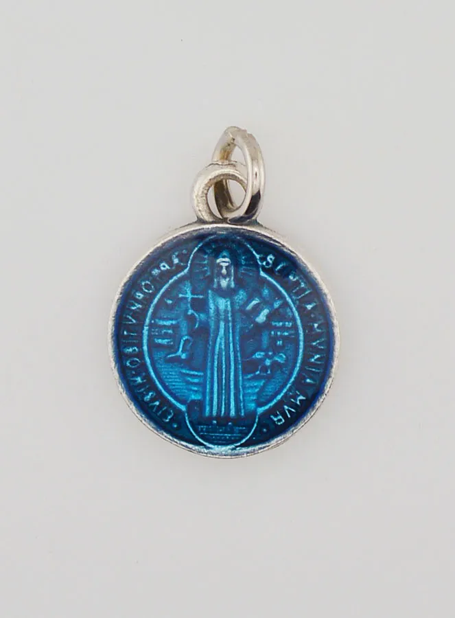 Saint Benedict Blue Medal - 1,5 cm (pic 4)