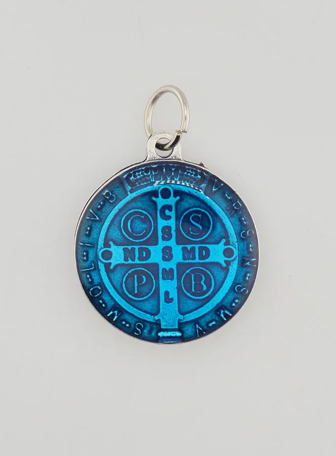 Saint Benedict Blue Medal - 2 cm (pic 4)