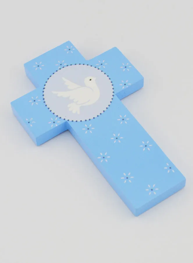 Holy Spirit Confirmation Cross - Blue (pic 3)