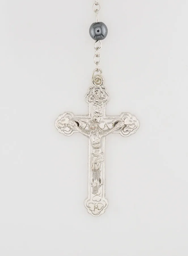 Confirmation Rosary - Black Beads (pic 3)