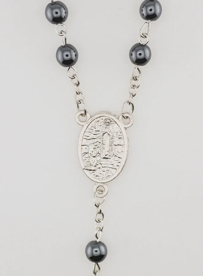 Confirmation Rosary - Black Beads (pic 4)