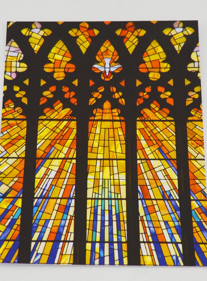 Confirmation Picture - Stained Glass window Fire of the Holy Spirit (pic 2)