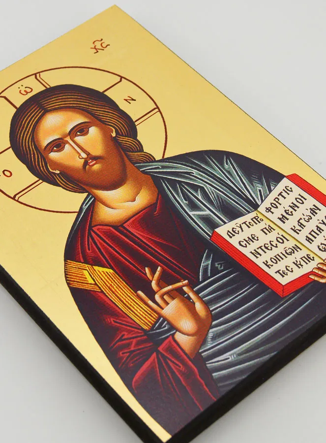 Byzantine Icon Christ Pantocrator - 20 cm (pic 3)
