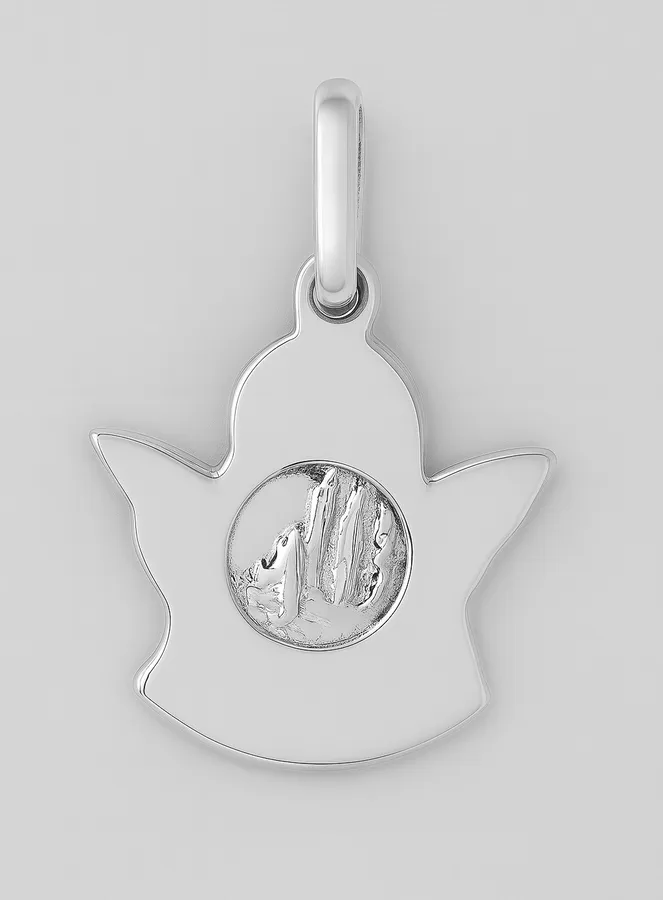 Protective Guardian Angel Medal - 925 Silver (pic 3)