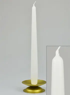 White Cylindrical Candle - 25 cm (pic 1)