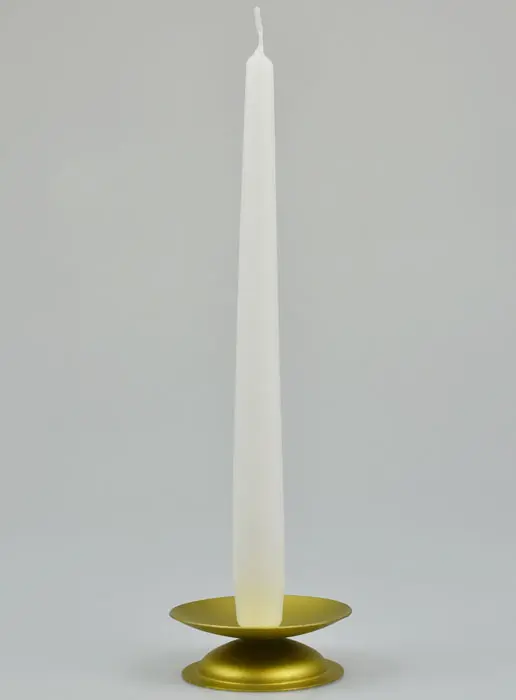 White Cylindrical Candle - 25 cm (pic 2)