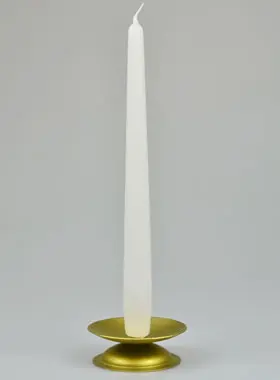 Tabletop Candlestick Candle - White - 25 cm (pic 1)
