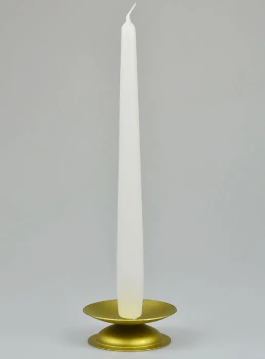 Tabletop Candlestick Candle - White - 25 cm (pic 2)