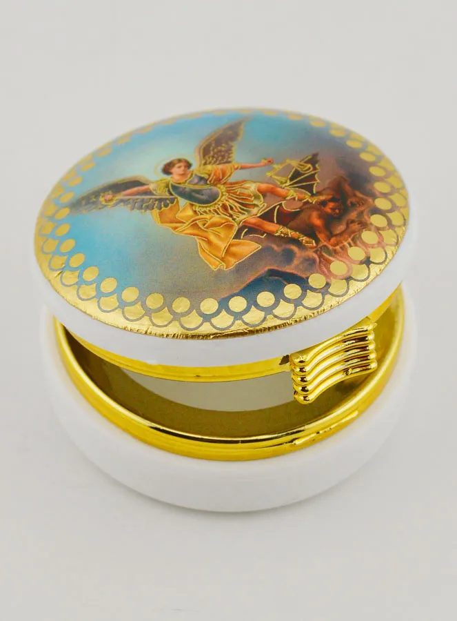 Saint Michael Archangel Pyx - 5 cm (pic 4)