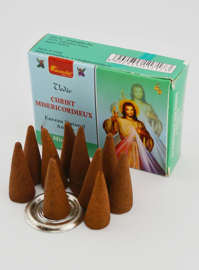 Jesus the Compassionate Cone Incense (pic 3)