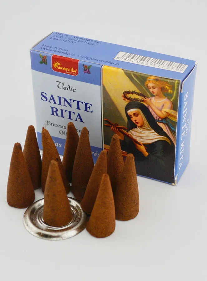 Saint Rita Religious Cone Incense (pic 3)