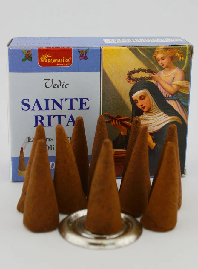 Saint Rita Religious Cone Incense (pic 4)