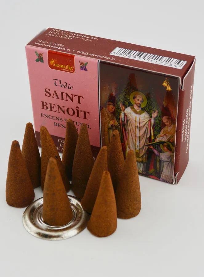 Saint Benedict Religious Cone Incense (pic 3)