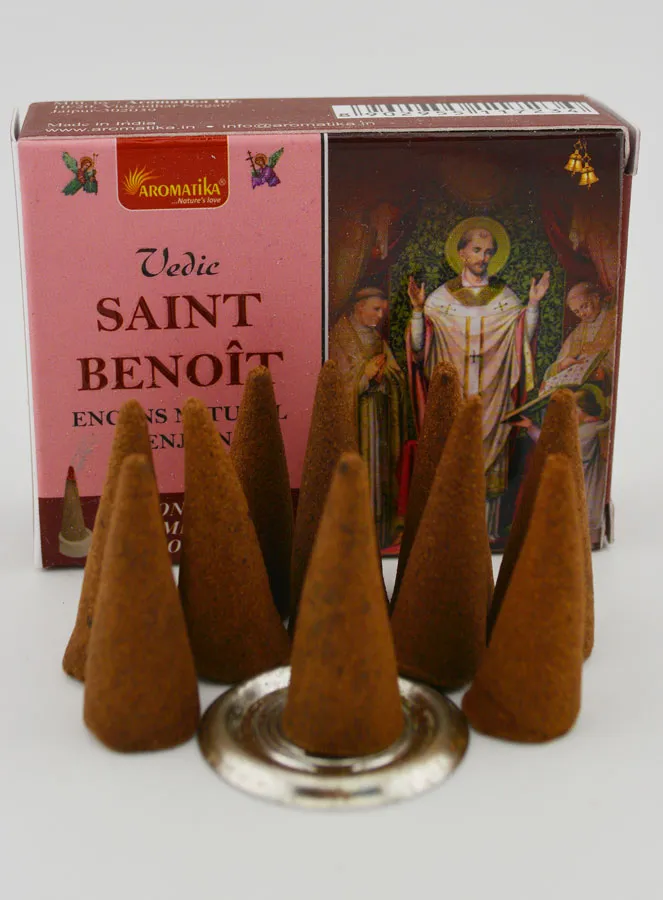Saint Benedict Religious Cone Incense (pic 4)