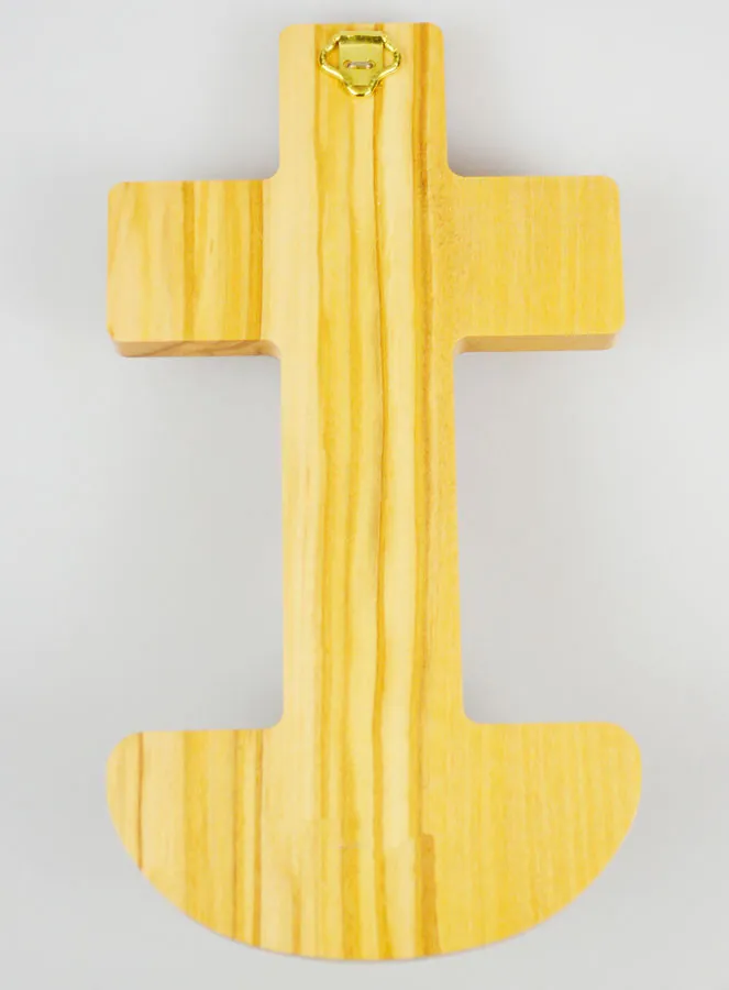 Olive Wood Holywater Pot & Cross (pic 4)