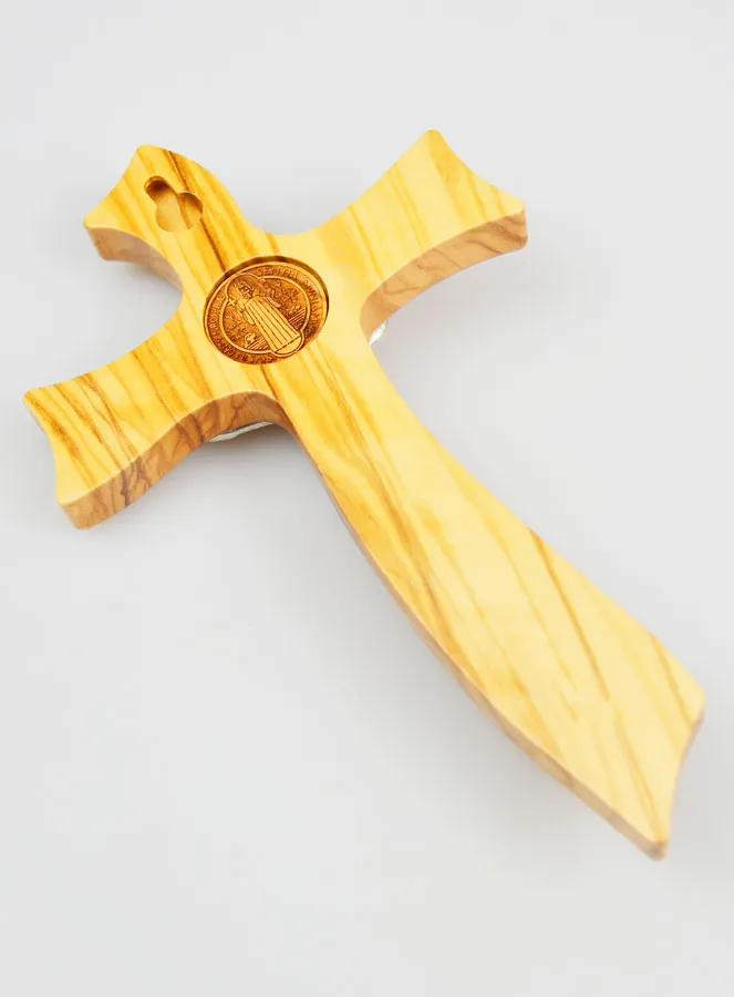 Olive Wood Cross of Saint Benedict (pic 4)