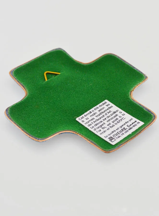 Garden of the Holy Spirit Turquoise Lebanon Enamels Cross (pic 4)