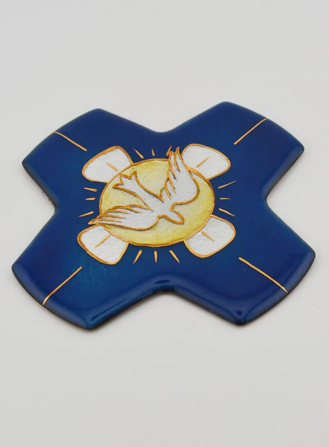 Holy Spirit & Pentecost Cross in Lebanon Enamels (pic 3)