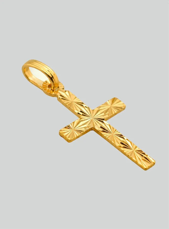 Christ's Cross Pendant - 18Kt Solid Yellow Gold (pic 2)