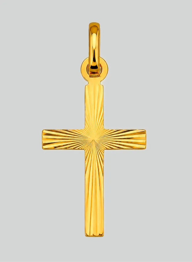 Christ's Cross Pendant - 18Kt Solid Yellow Gold (pic 3)