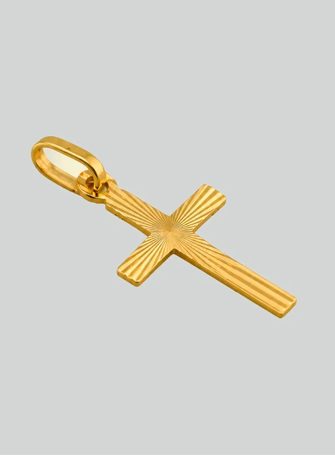 Christ's Cross Pendant - 18Kt Solid Yellow Gold (pic 4)