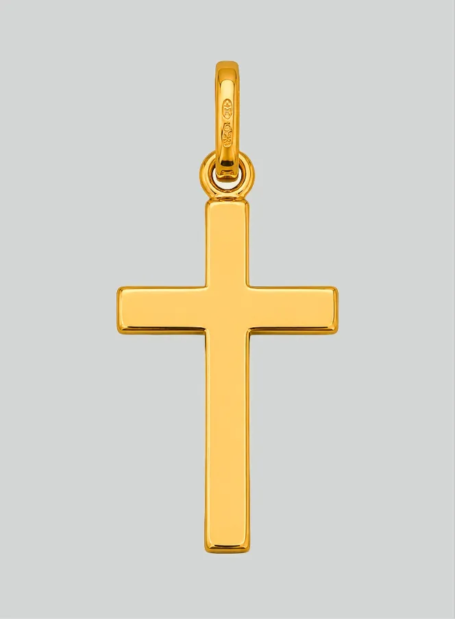 Christ's Cross Pendant - 15mm - 18Kt Solid Gold (pic 3)
