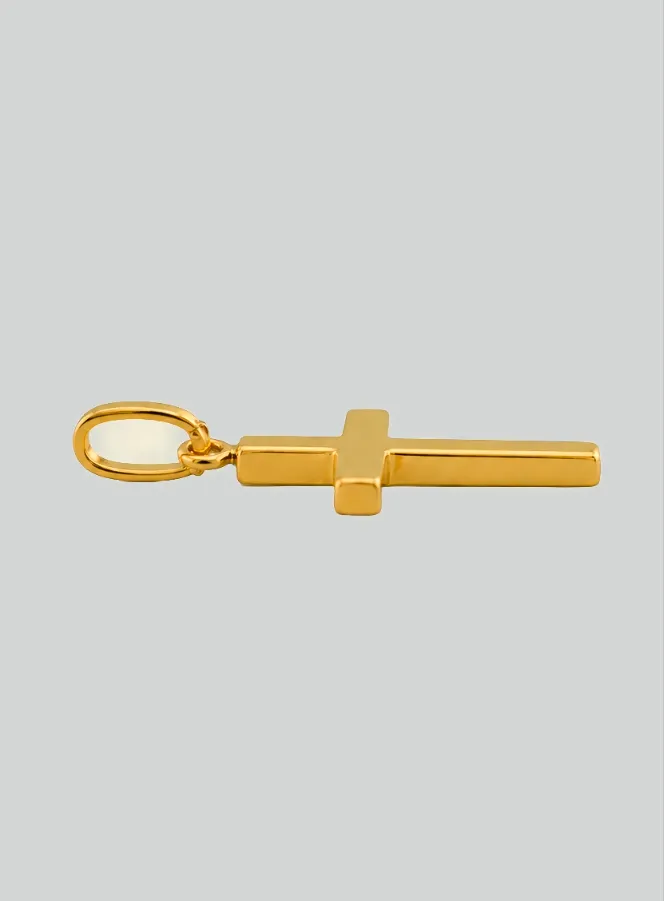 Christ's Cross Pendant - 15mm - 18Kt Solid Gold (pic 4)