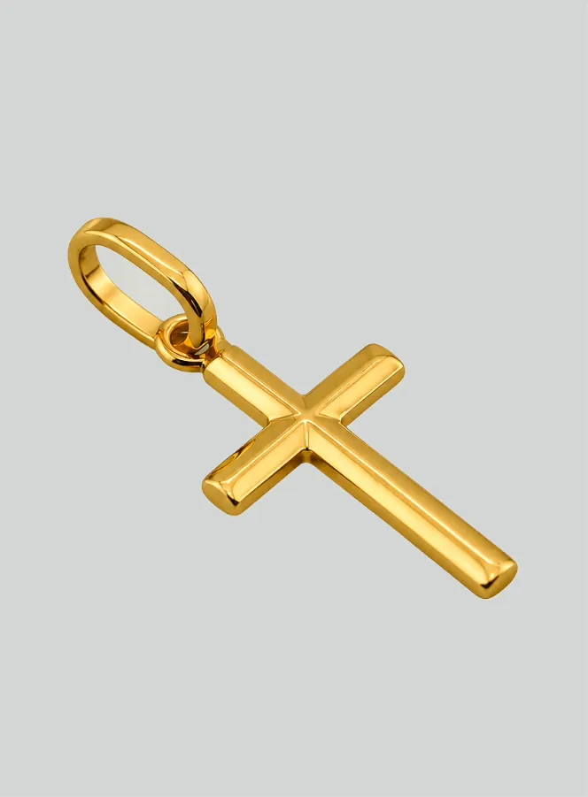 Christ's Cross Pendant - 10mm - 18Kt Solid Gold (pic 2)