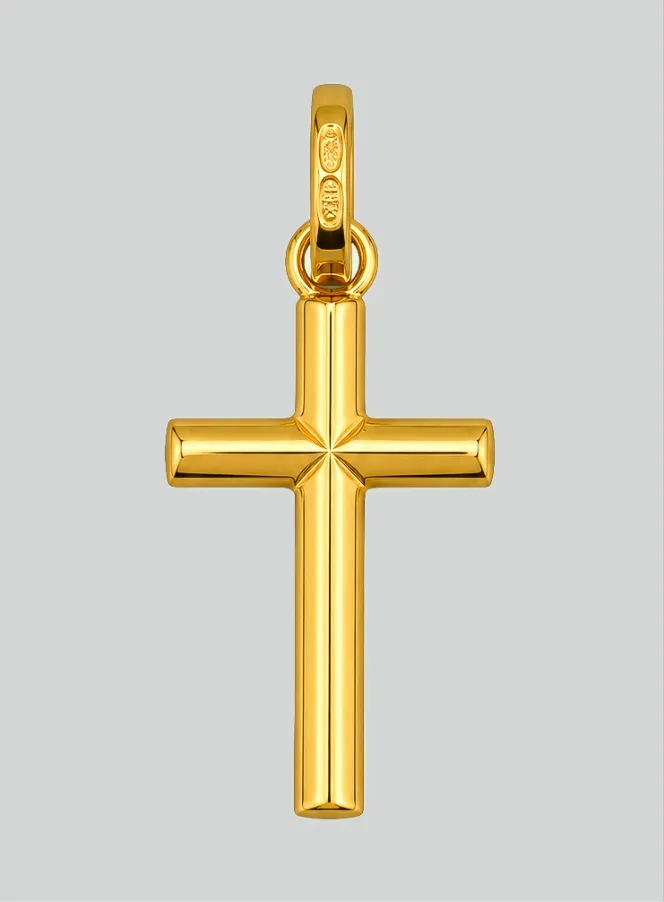 Christ's Cross Pendant - 10mm - 18Kt Solid Gold (pic 3)
