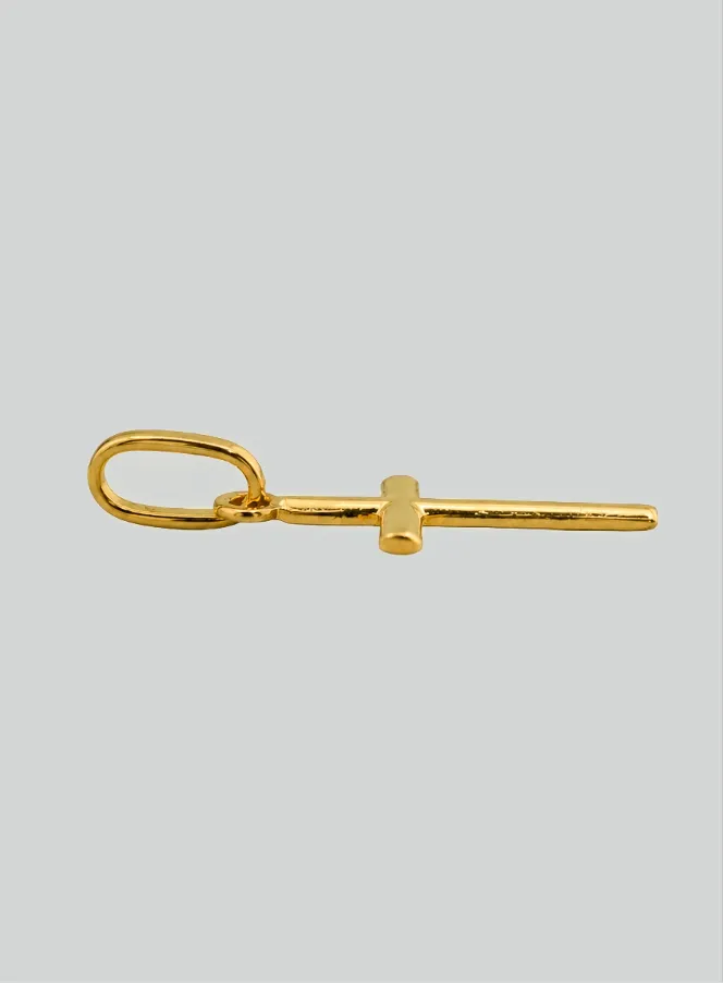 Christ's Cross Pendant - 10mm - 18Kt Solid Gold (pic 4)