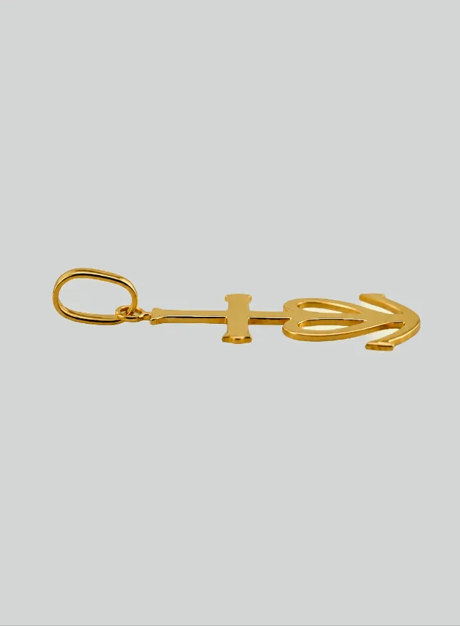 Camargue Cross Pendant - 20mm - 18Kt Solid Gold (pic 4)