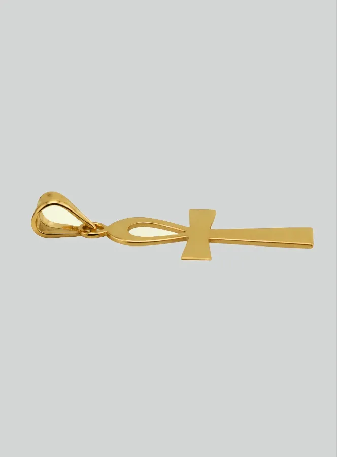 Egyptian Cross of Life Pendant - 20mm - 18Kt Solid Gold (pic 4)