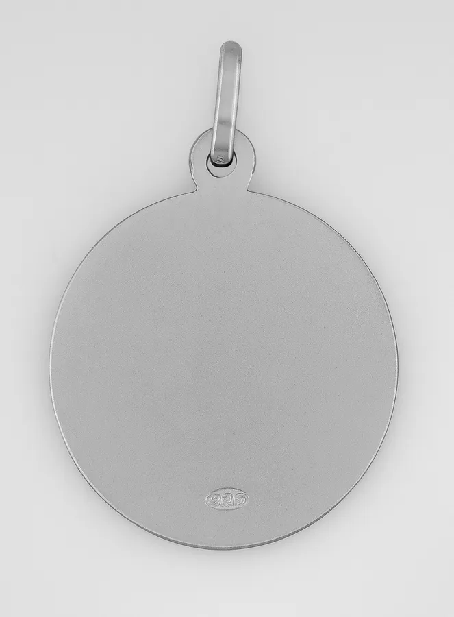 Our Lady of Guadalupe Rhodium Silver Medal - 21mm (pic 3)